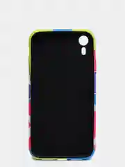 Желтый светящийся чехол-накладка LUXO для iPhone XR с флуоресцентным рисунком KAWS