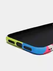 Желтый светящийся чехол-накладка LUXO для iPhone XR с флуоресцентным рисунком KAWS