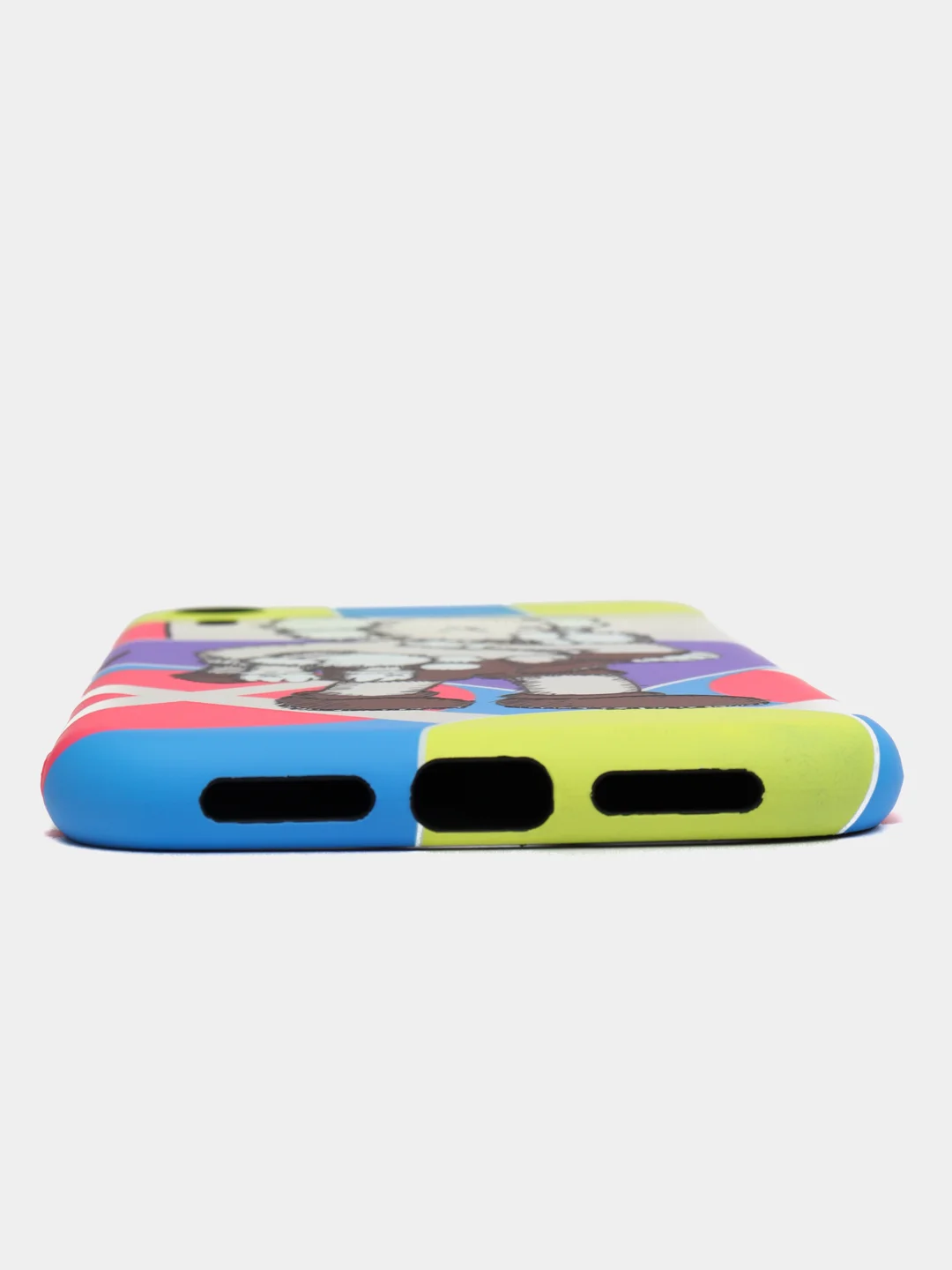 Желтый светящийся чехол-накладка LUXO для iPhone XR с флуоресцентным рисунком KAWS