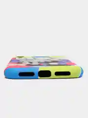 Желтый светящийся чехол-накладка LUXO для iPhone XR с флуоресцентным рисунком KAWS