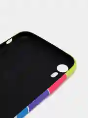 Желтый светящийся чехол-накладка LUXO для iPhone XR с флуоресцентным рисунком KAWS