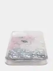 Белый силиконовый чехол переливашка iPhone 12 / iPhone 12 Pro