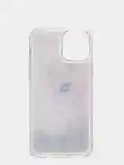 Белый силиконовый чехол переливашка iPhone 12 / iPhone 12 Pro