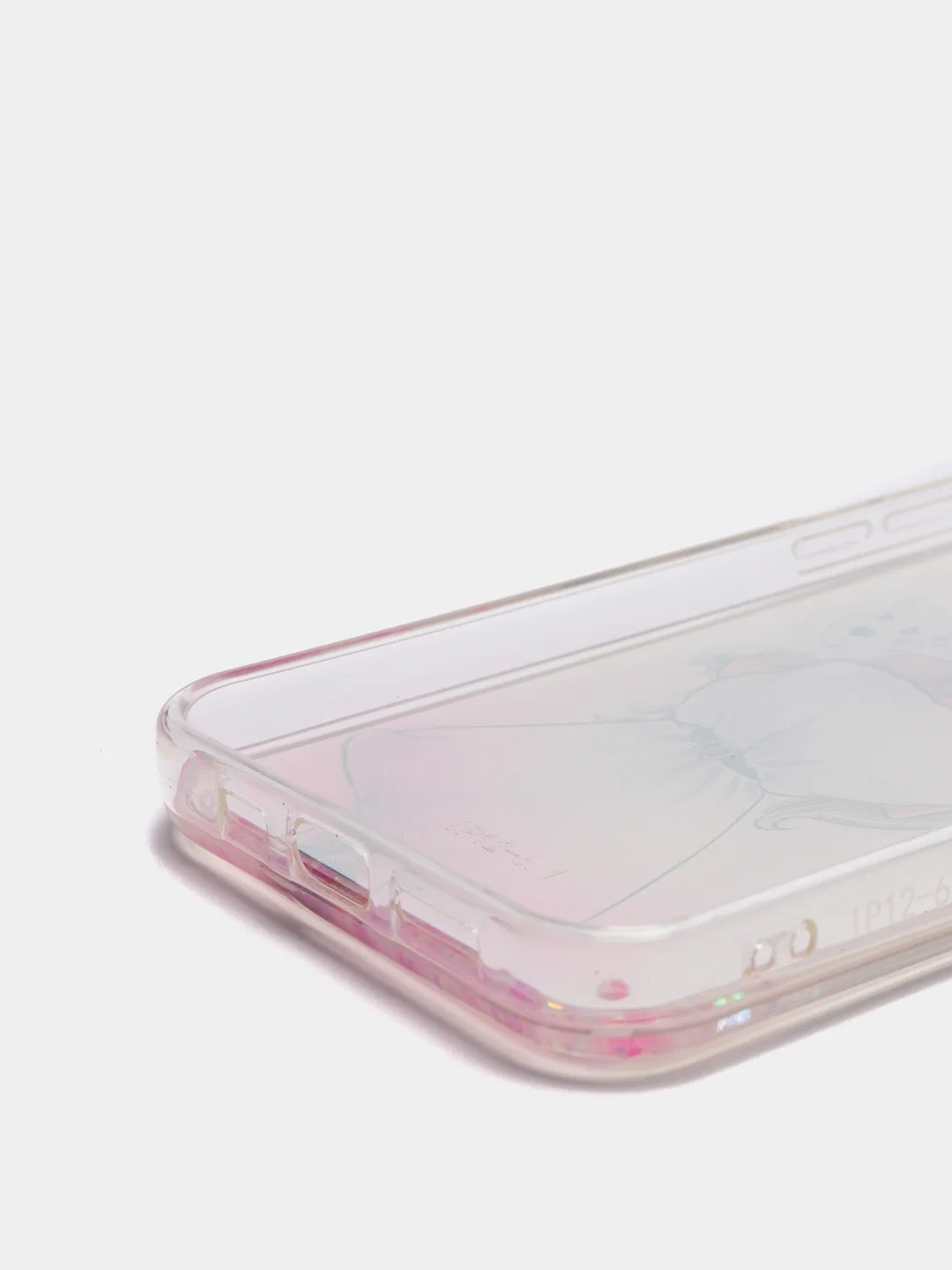 Бежевый силиконовый чехол переливашка iPhone 12 / iPhone 12 Pro