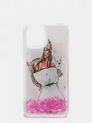 Бежевый силиконовый чехол переливашка iPhone 12 / iPhone 12 Pro