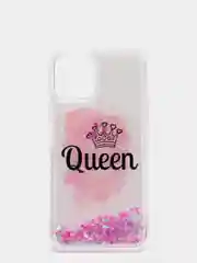 Розовый силиконовый чехол переливашка iPhone 12 / iPhone 12 Pro