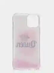 Розовый силиконовый чехол переливашка iPhone 12 / iPhone 12 Pro