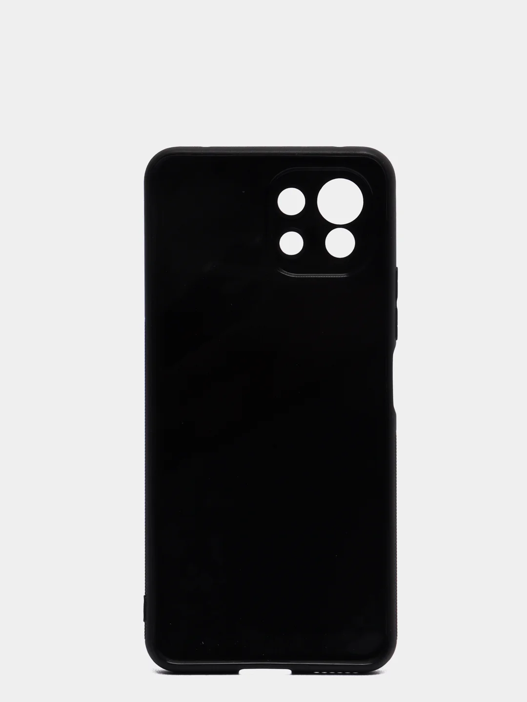 Силиконовый чехол Xiaomi Redmi Mi 11 Lite, карбон, черный, с защитой камеры