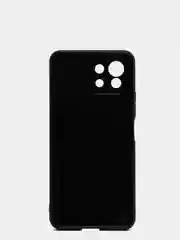 Силиконовый чехол Xiaomi Redmi Mi 11 Lite, карбон, черный, с защитой камеры