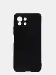 Силиконовый чехол Xiaomi Redmi Mi 11 Lite, карбон, черный, с защитой камеры