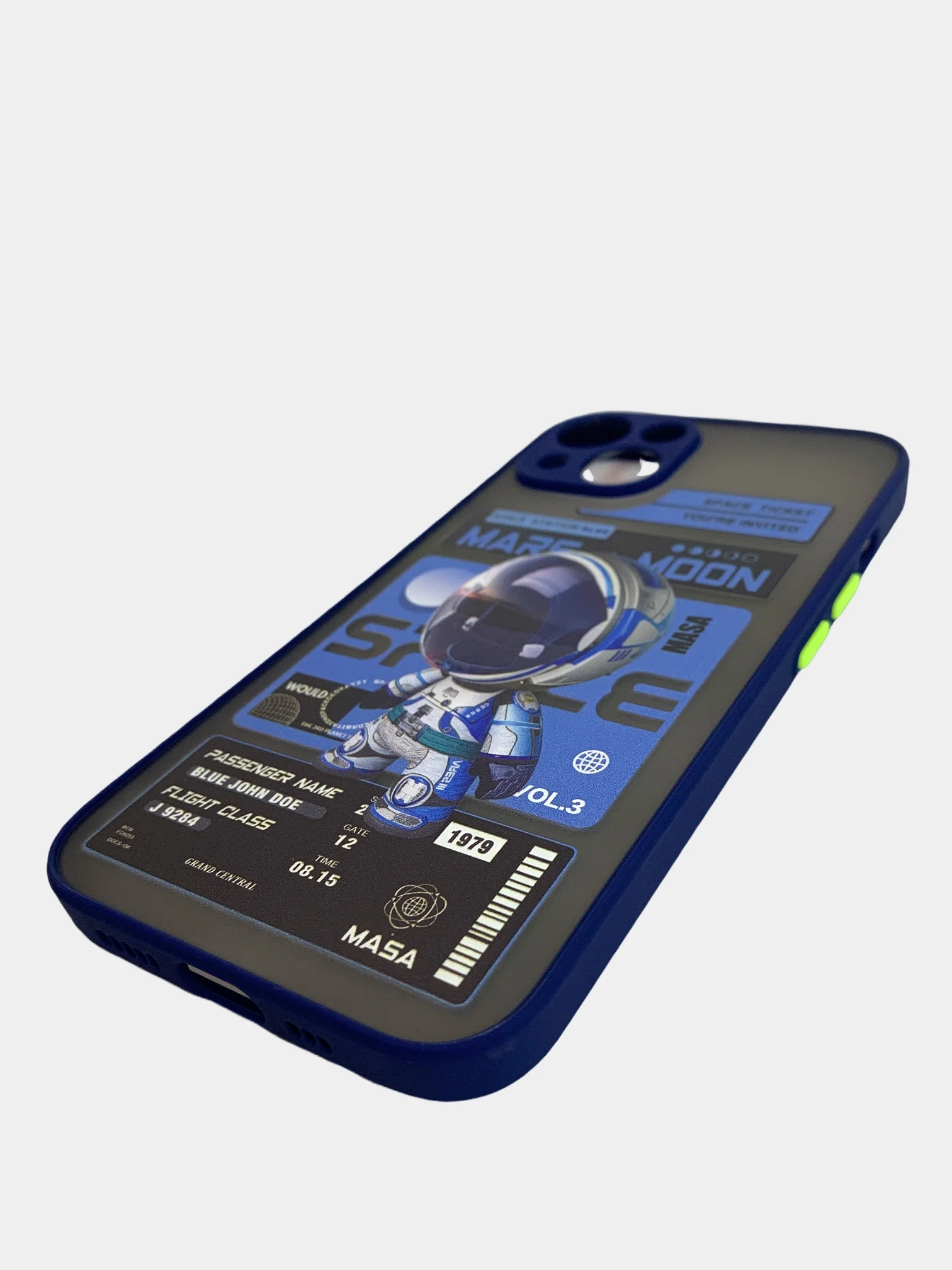 Темно-синий чехол на iPhone 11, 13, 12, 8, 7, XR, Pro, Max, mini, X, XS, SE, Plus