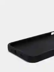 Черный силиконовый чехол iPhone 12 Pro, противоударный с магнитом и кольцом
