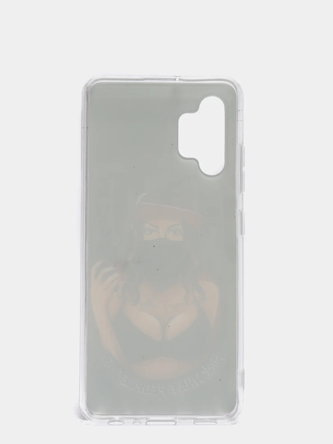 Бежевый силиконовый чехол Samsung Galaxy A32 4G, с рисунком