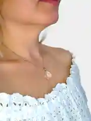 Кулон "Капля", горный хрусталь , 12*17 мм