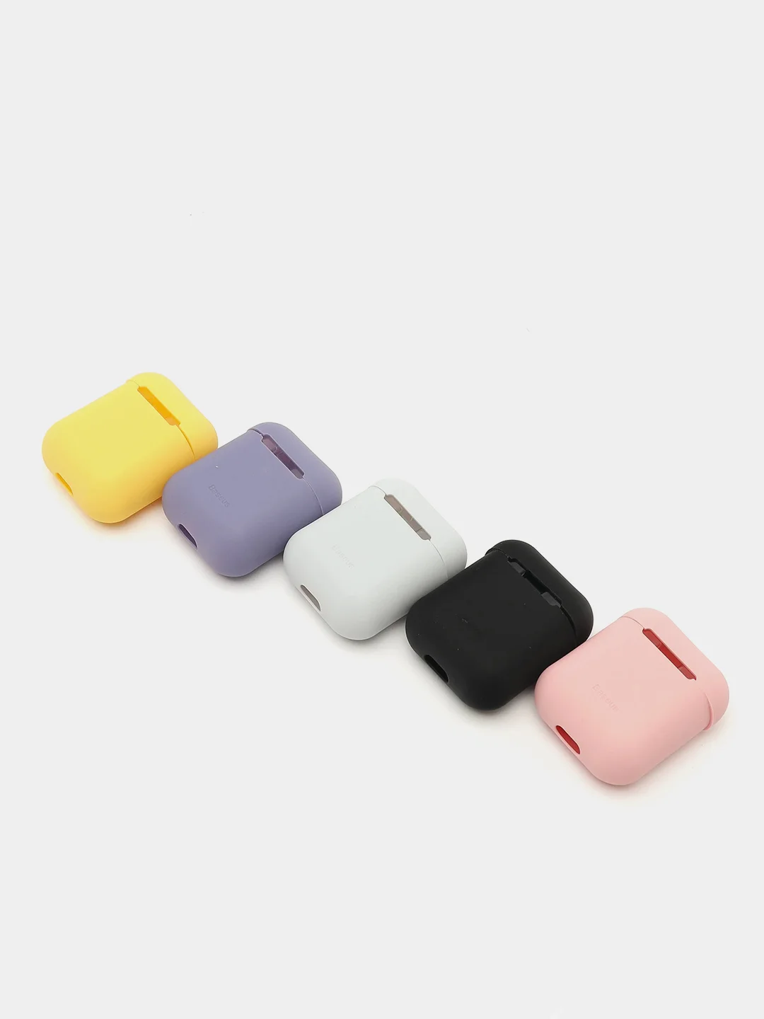 Лавандовый чехол для Apple AirPods 1/2 / Pro, 6 цветов, силиконовый