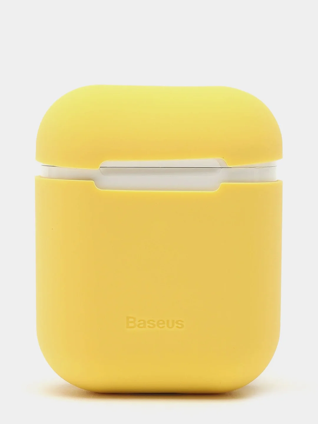 Желтый чехол для Apple AirPods 1/2 / Pro, 6 цветов, силиконовый