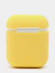 Желтый чехол для Apple AirPods 1/2 / Pro, 6 цветов, силиконовый