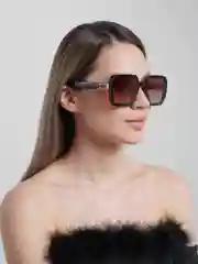 Коричневый очки солнцезащитные женские