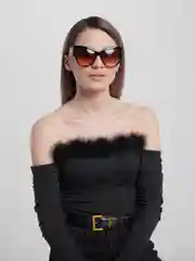 Терракотовый очки женские солнцезащитные