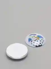 Угольный кабошоны фишки круглые. Серединки для бантиков
