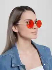 Красный солнцезащитные женские очки