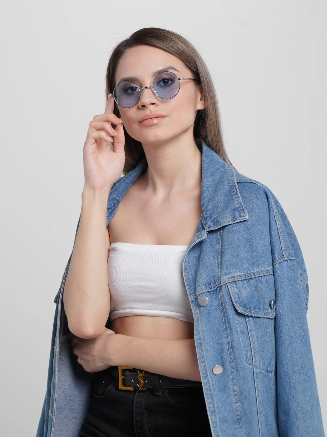 Лавандовый солнцезащитные женские очки