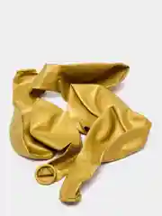 Золотой воздушный шар металлический хром на праздник, 10 шт