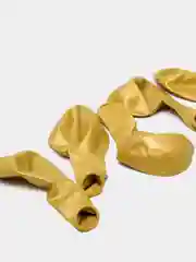 Золотой воздушный шар металлический хром на праздник, 10 шт