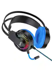 Синий игровые наушники Hoco W105, полноразмерные