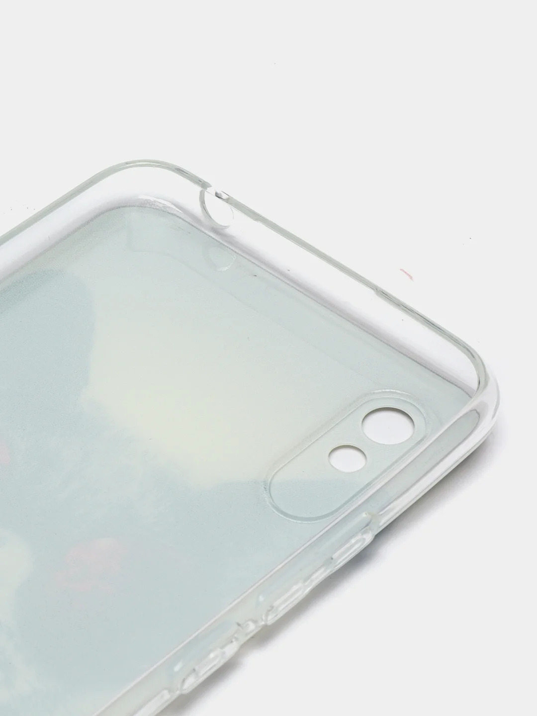 Синий меланж силиконовый чехол на Xiaomi Redmi 9A / Сяоми Редми 9А прозрачный с рисунком, защита камеры