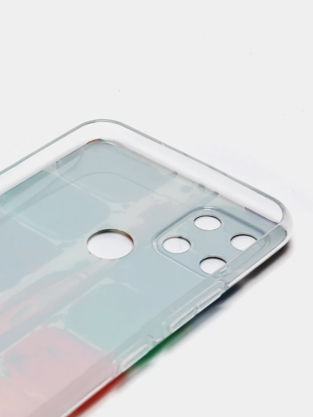 Бордовый силиконовый чехол на Oppo Realme C21Y/C25Y / Оппо Реалми C21Y/C25Y прозрачный, с рисунком