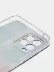 Бордовый силиконовый чехол на Oppo Realme 8/8 Pro / Оппо Реалми 8/8 Про прозрачный, с рисунком