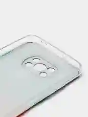 Бордовый силиконовый чехол на Xiaomi Poco X3/X3 Pro / Сяоми Poco X3/Х3 Про прозрачный, с рисунком