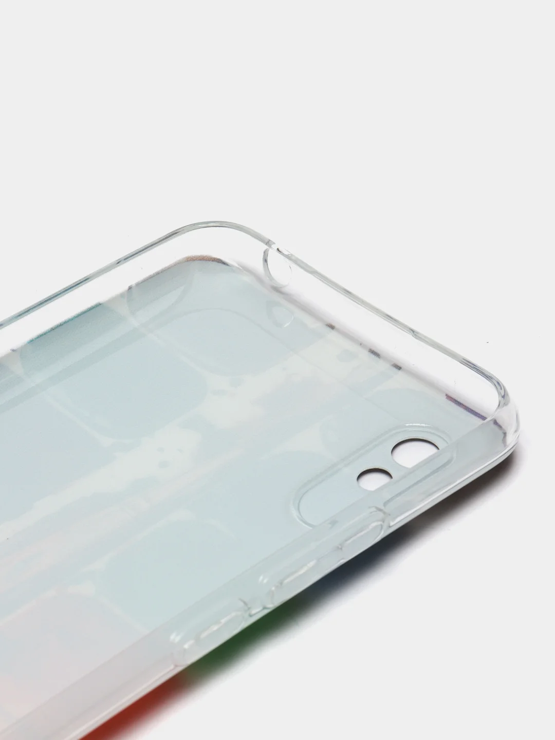 Бордовый силиконовый чехол на Xiaomi Redmi 9A / Сяоми Редми 9А прозрачный с рисунком, защита камеры