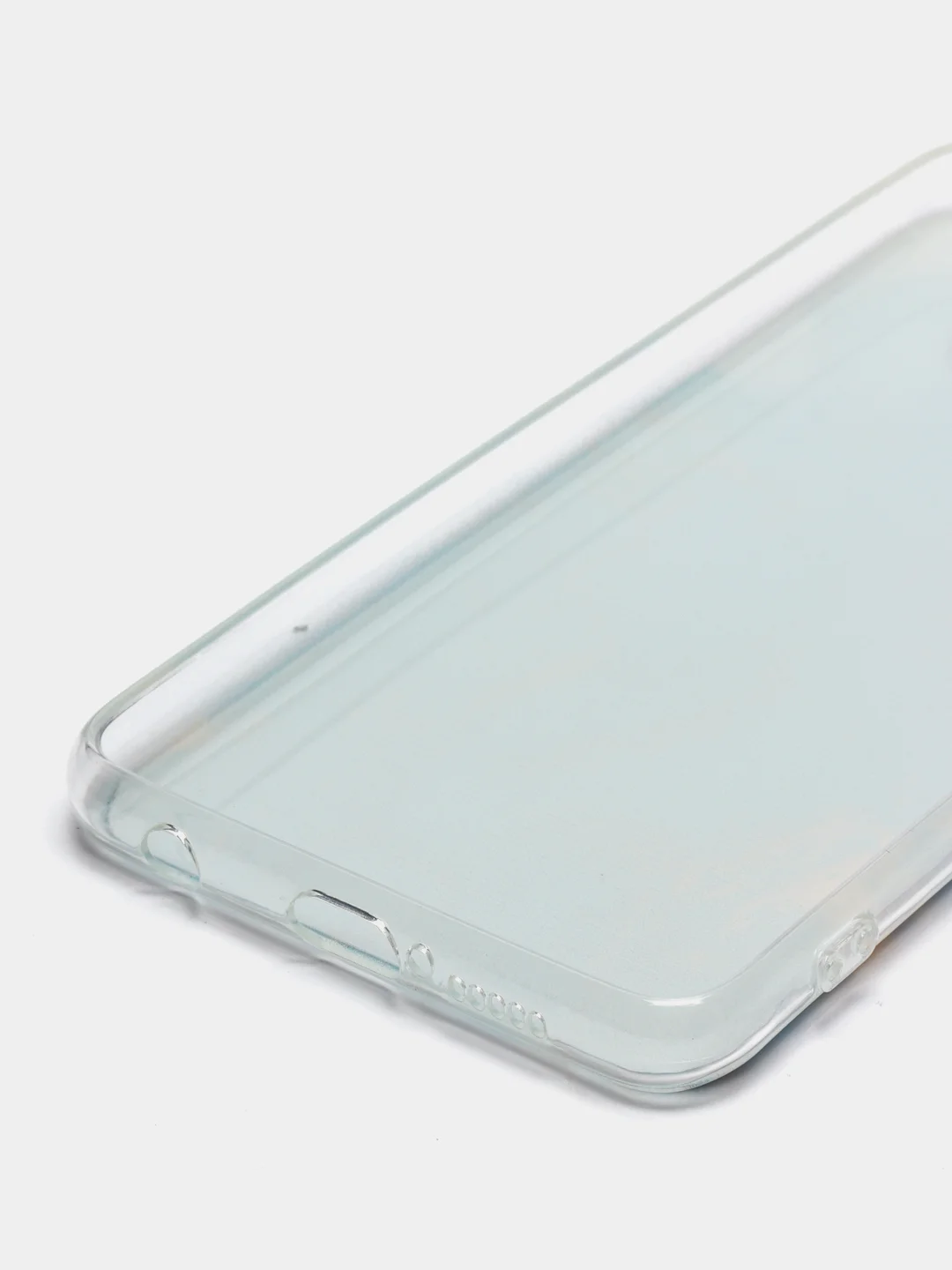 Светло-синий силиконовый чехол на Xiaomi Poco X3/X3 Pro / Сяоми Poco X3/Х3 Про прозрачный, с рисунком