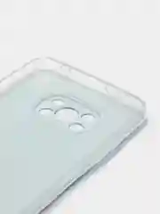 Светло-синий силиконовый чехол на Xiaomi Poco X3/X3 Pro / Сяоми Poco X3/Х3 Про прозрачный, с рисунком