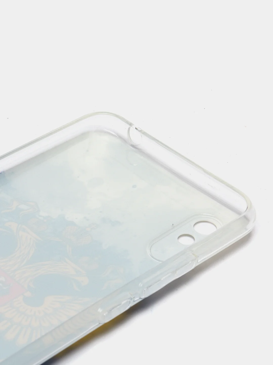 Синий силиконовый чехол на Xiaomi Redmi 9A / Сяоми Редми 9А прозрачный с рисунком, защита камеры