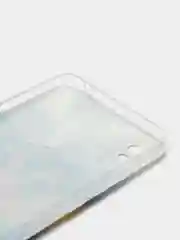 Синий силиконовый чехол на Xiaomi Redmi 9A / Сяоми Редми 9А прозрачный с рисунком, защита камеры