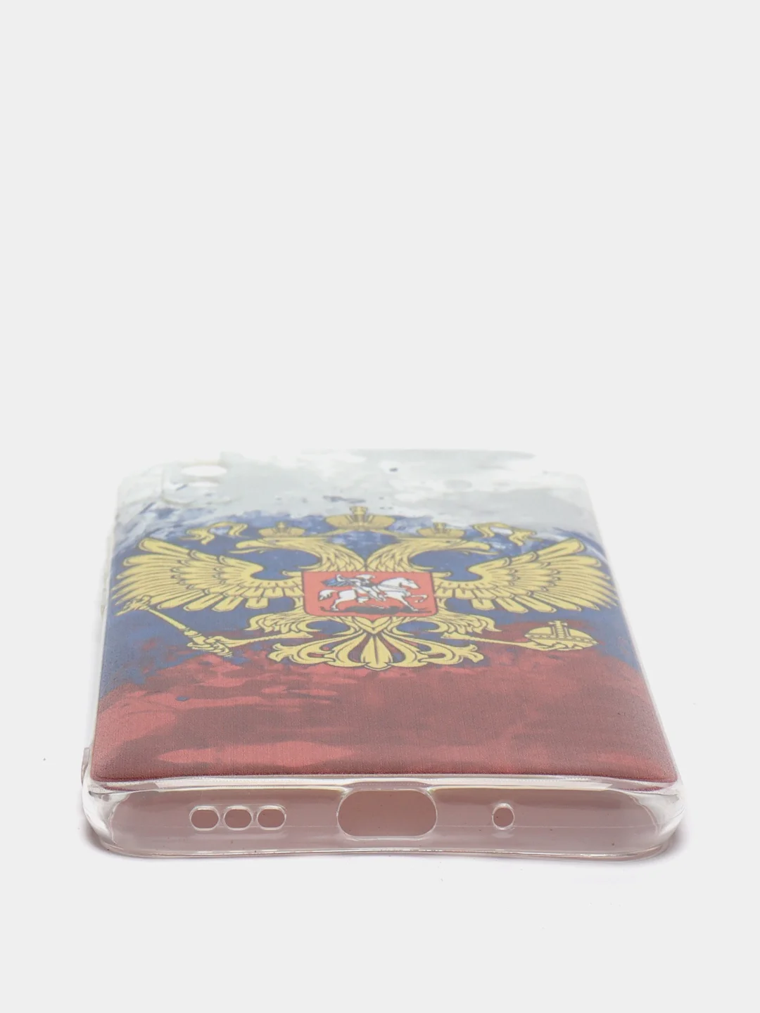 Синий силиконовый чехол на Xiaomi Redmi 9A / Сяоми Редми 9А прозрачный с рисунком, защита камеры