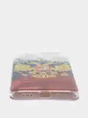Синий силиконовый чехол на Xiaomi Redmi 9A / Сяоми Редми 9А прозрачный с рисунком, защита камеры