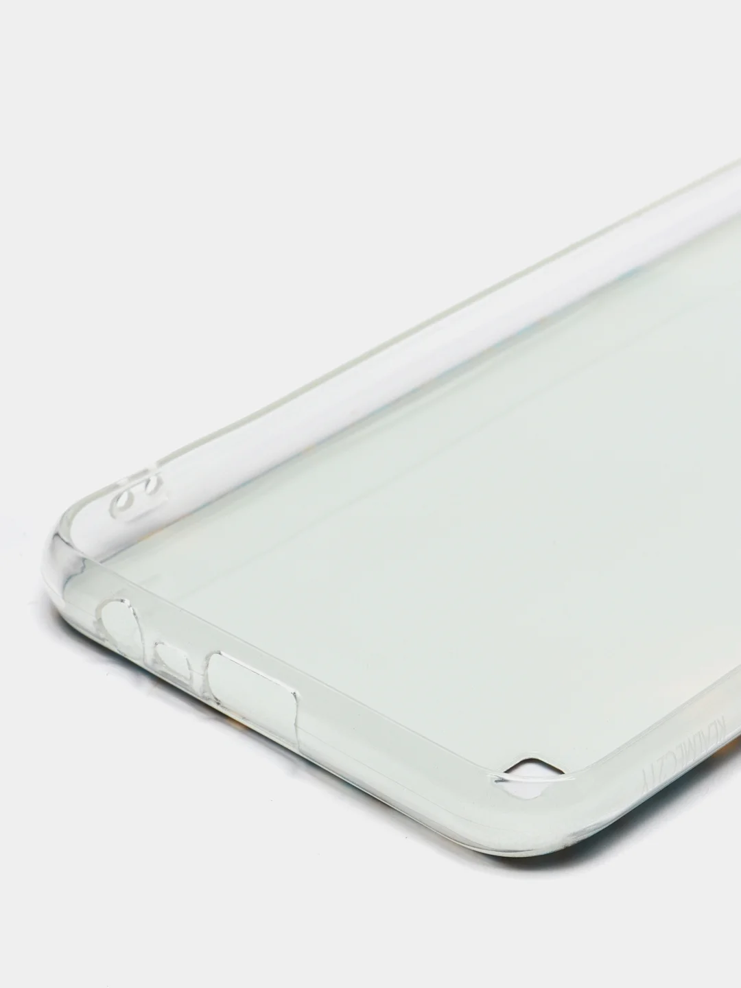 Светло-синий силиконовый чехол на Oppo Realme C21Y/C25Y / Оппо Реалми C21Y/C25Y прозрачный, с рисунком