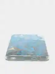 Светло-синий силиконовый чехол на Oppo Realme C21Y/C25Y / Оппо Реалми C21Y/C25Y прозрачный, с рисунком