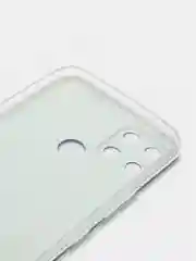 Светло-синий силиконовый чехол на Oppo Realme C21Y/C25Y / Оппо Реалми C21Y/C25Y прозрачный, с рисунком