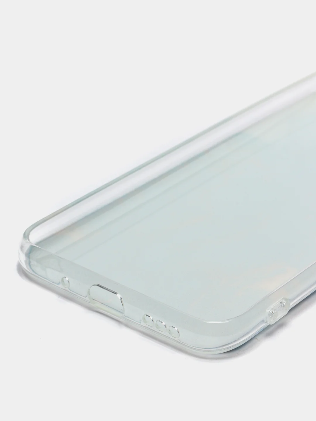 Светло-синий силиконовый чехол на Xiaomi Redmi 9C / Сяоми Редми 9С прозрачный с рисунком, защита камеры