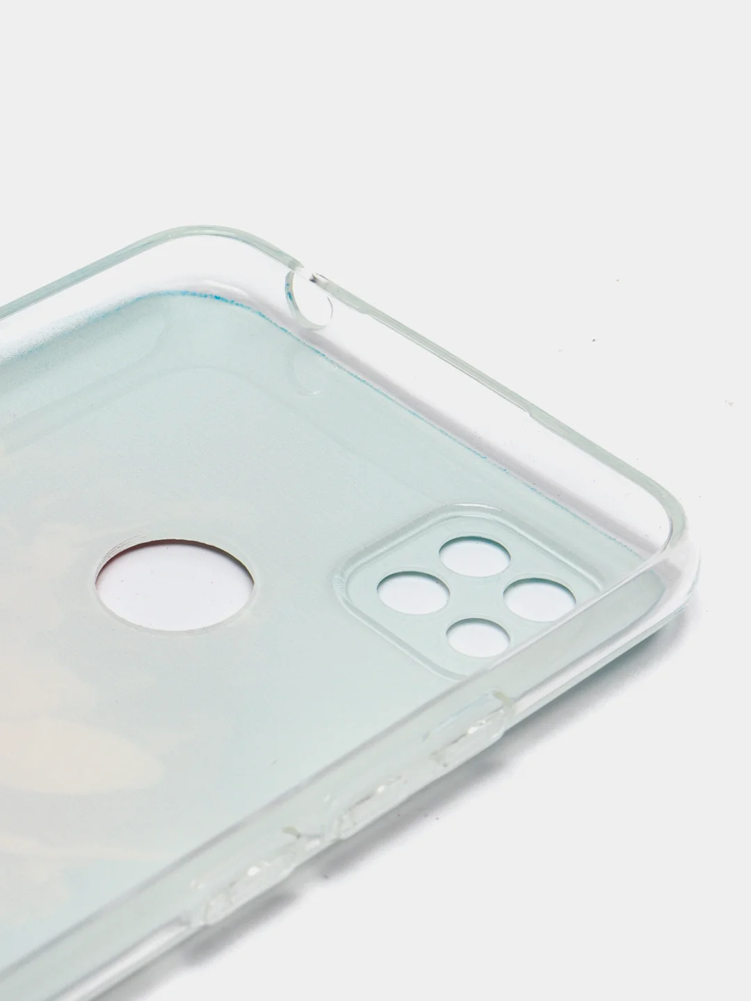 Конфетный силиконовый чехол на Xiaomi Redmi 9C / Сяоми Редми 9С прозрачный с рисунком, защита камеры