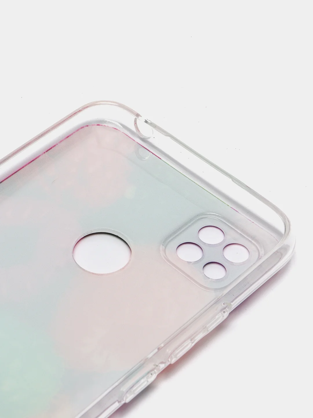 Фуксия силиконовый чехол на Xiaomi Redmi 9C / Сяоми Редми 9С прозрачный с рисунком, защита камеры