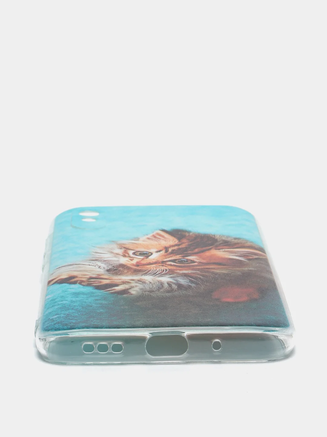Светло-коричневый силиконовый чехол на Xiaomi Redmi 9A / Сяоми Редми 9А прозрачный с рисунком, защита камеры