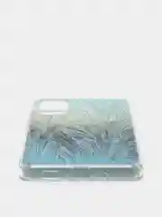 Небесно-голубой силиконовый чехол на Samsung Galaxy S20 FE / Самсунг S20 FE прозрачный, с рисунком