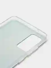 Небесно-голубой силиконовый чехол на Samsung Galaxy S20 FE / Самсунг S20 FE прозрачный, с рисунком