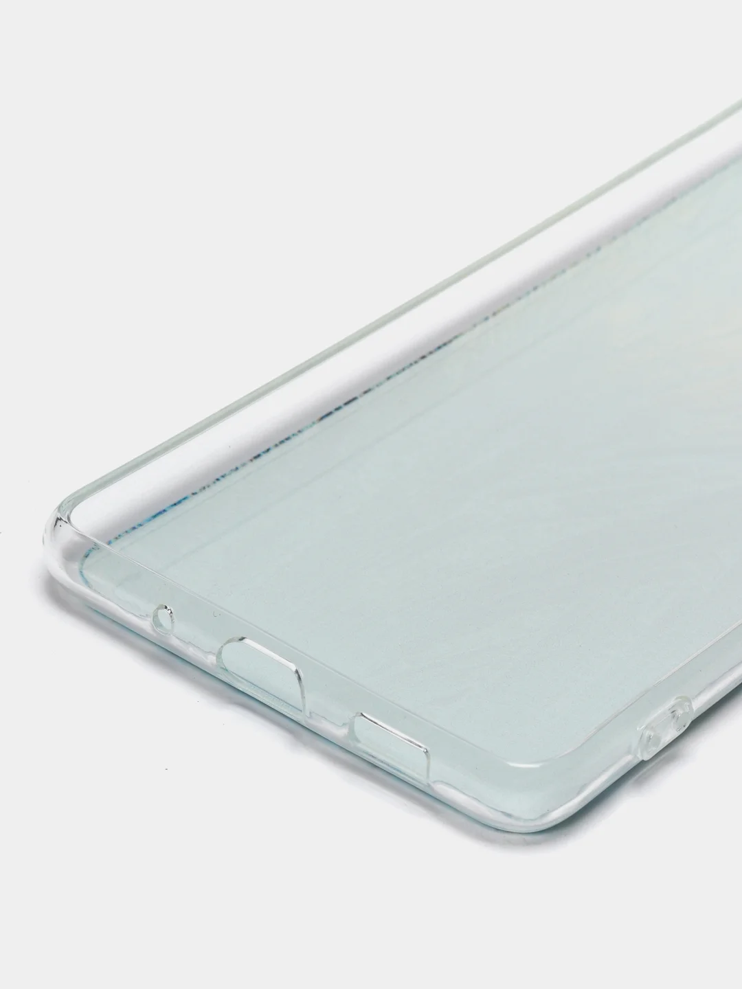 Небесно-голубой силиконовый чехол на Samsung Galaxy S20 FE / Самсунг S20 FE прозрачный, с рисунком